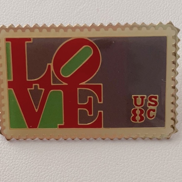 Vintage Jewelry - Vintage US Postal Service Love Stamp Pin